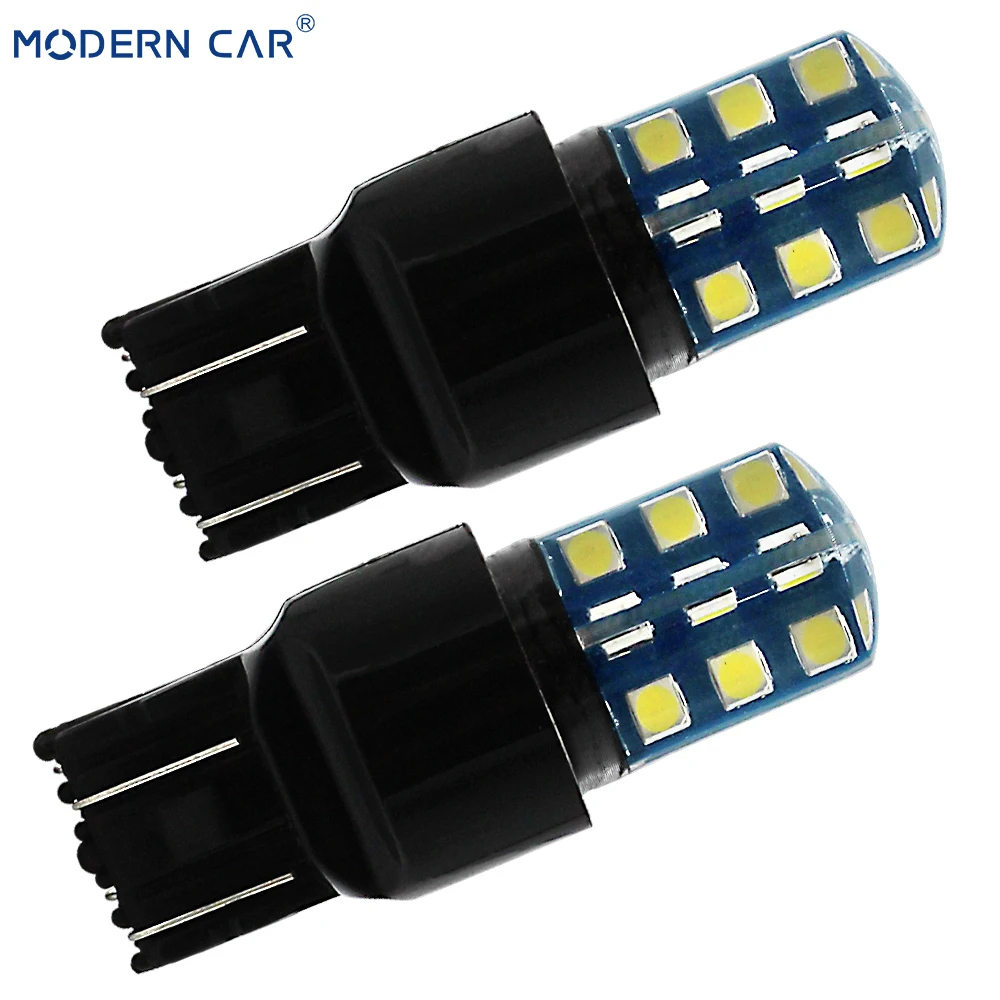 Современный автомобиль 1 шт. h4 Led Габаритные огни P21W 1156 BA15S 24SMD 3030 лампы для Автомобильный поворотный сигнал Противотуманные фары белый 6000 К 12 В