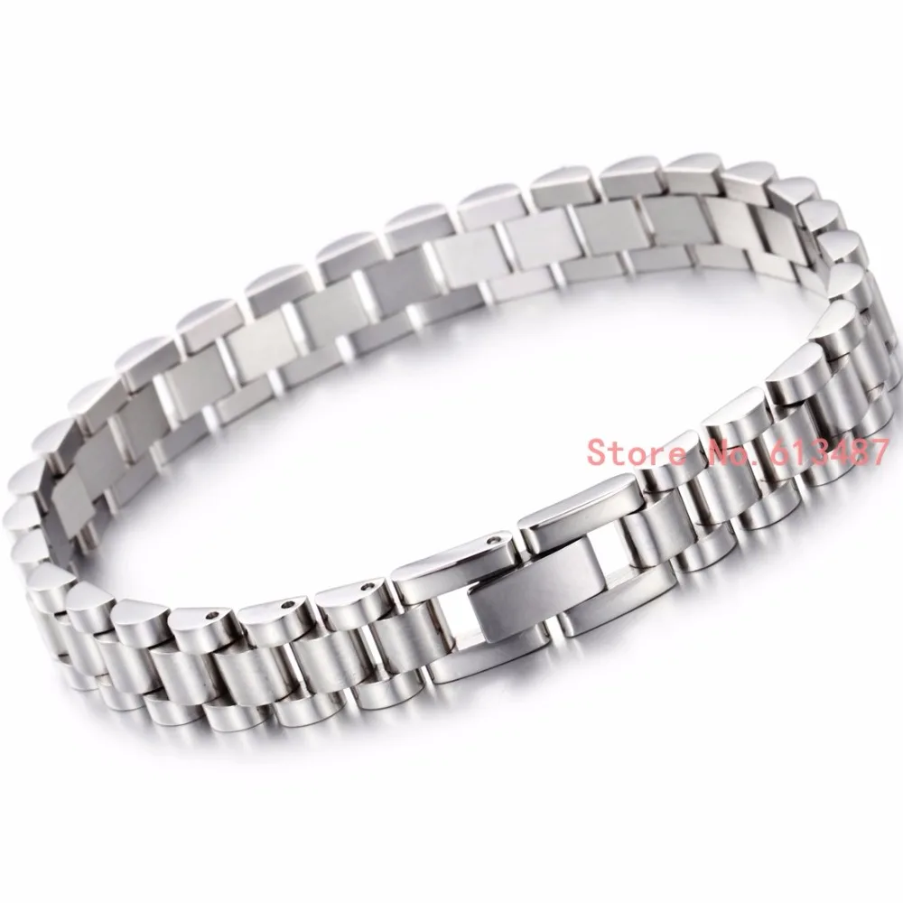 Top Quality Men's Watch Chain Bracelet Bangle 316L Stainless Steel