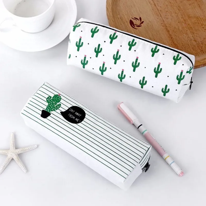 السفر مستحضرات التجميل حقيبة حقيبة مدرسية مقلمة النساء أدوات الزينة المكياج حقيبة مستحضرات تجميل كيس التخزين محفظة المنظم الصبار الطباعة