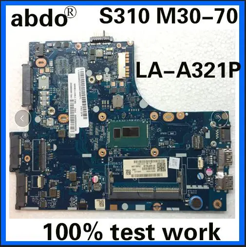 

ZIUS6 S7 LA-A321P for Lenovo S310 M30-70 notebook motherboard CPU 2957U DDR3 100% test work