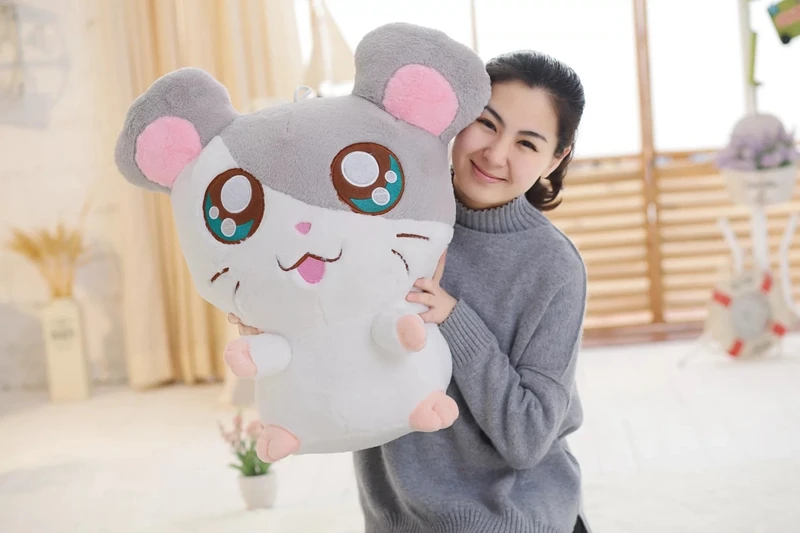 1pc 60cm Hamster Mouse Plush Toy Stuffed Soft Animal Hamtaro Doll Lovely Kids Baby Toy Mickey Mouse Birthday Gift for Children