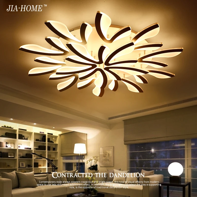 

Modern ceiling mount light fixture sitting room with flower Acrylic switch or dimmer Ceiling Lamp Lighting Fixtures