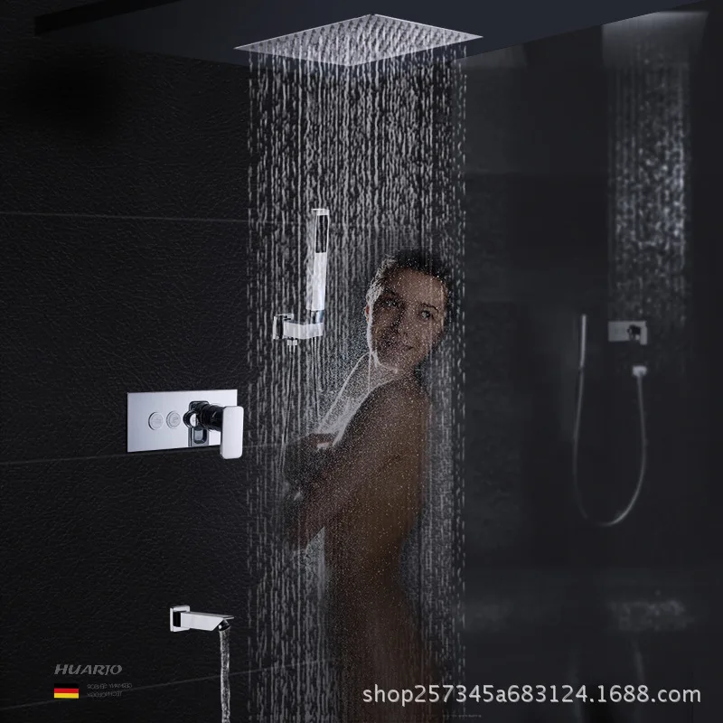 

is aspersed installed into the wall type day ceremonies waterfall mixer shower faucet set button raindance embedded box