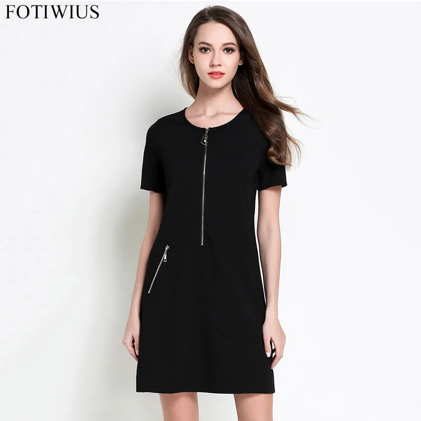 schwarzrot frauen kurzarm sommer 5xl M plus verschluss 2018 minikleider gre dress elegante hochwertige mode frau rei roCdxBe