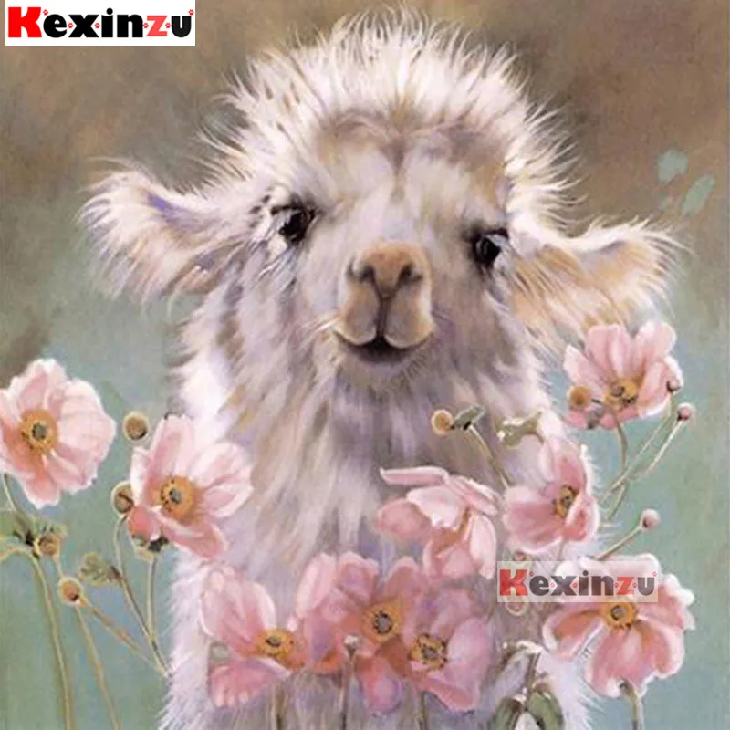 

5d diy diamond painting full square round drill,cross stitch Alpaca animal pictures,3d cross stitch,diamond mosaic,home Decor
