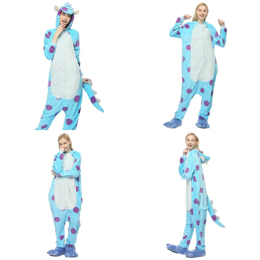 Унисекс пижамы с животными для взрослых Onesie Fire Dragon Bear ободок с ушками кошки, тигра коровы фланелевые Мультяшные милые теплые зимние пижамы для косплея