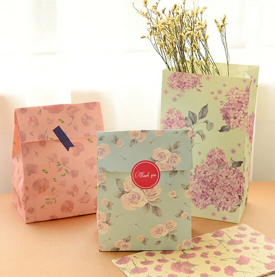 907 50 De Réduction24 Pièces Cadeau Sac Fête Danniversaire Papeterie Cadeaux Faveurs Mariage Casamento Magasin Paquet Emballage Fleur Floral