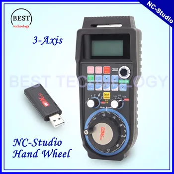

Free shipping! New Arrival NC Studio wireless hand wheel 40eter transmission distance handwheel 3 axis Nc studio MPG handwheel