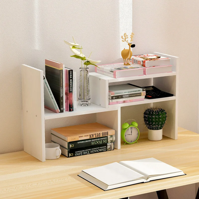 Creative Computer Desk Bookshelf Simple Shelf Small Office Storage Creative Computer Desk Bookshelf Simple Shelf Small Office Storage Frame Telescopic Desktop Bookcase In Bookcases From Furniture On Aliexpress Alibaba