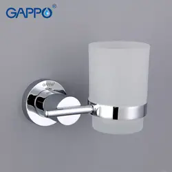Gappo чашка стакан держателей зубная щетка латунь стекло одной чашки зуб держатель настенный Стакан Держатели