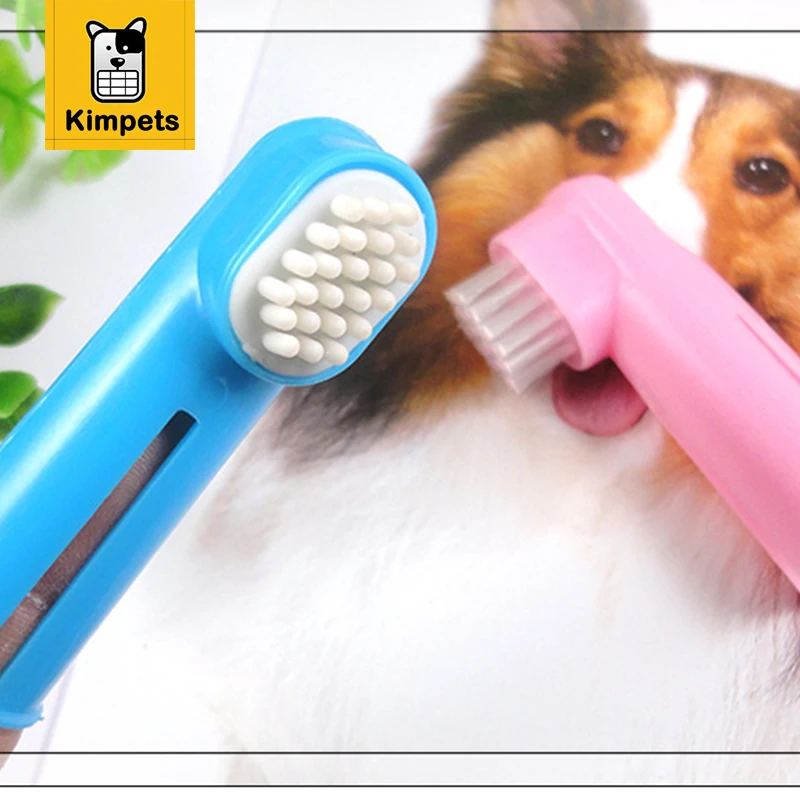 PETIYBEAUTY Dog Toothbrush Soft Pet Finger Toothbrush With Massage