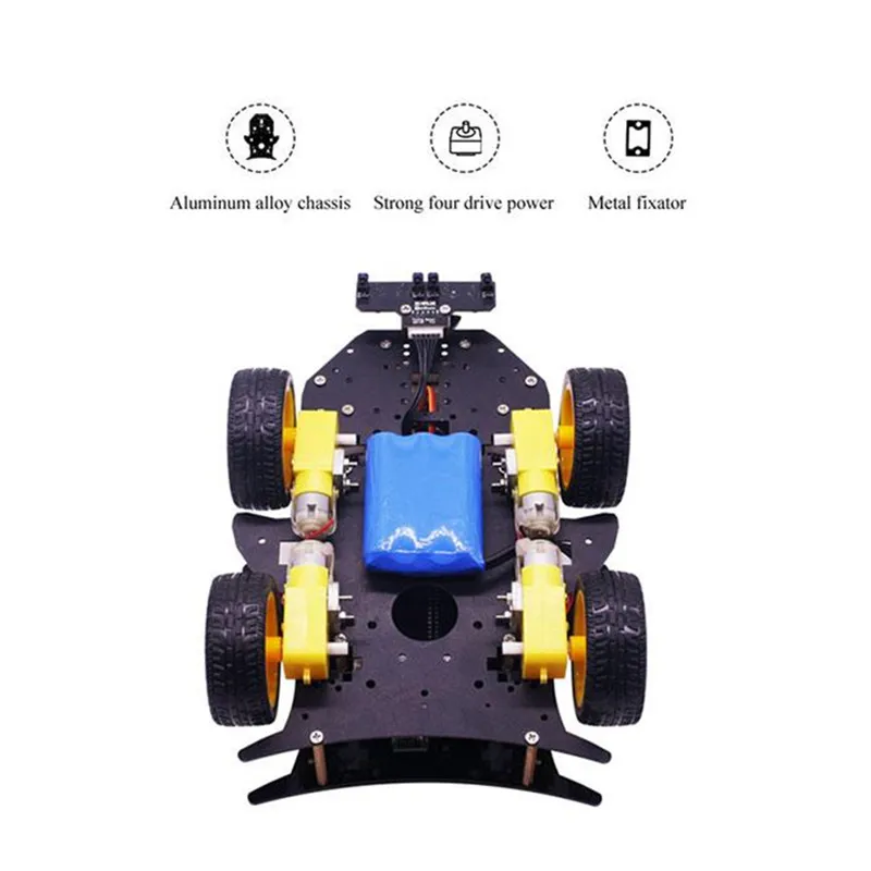 Yahboom 4WD умный робот RC автомобиль с Wi Fi камерой для Raspberry Pi 4B/3B