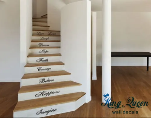 10 Words Wall Quotes Art Vinyl Stickers Home Decor 10 Words Wall Quotes Art Vinyl Stickers Home Decor Stairs Decoracion High Quality Diy