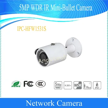 

Free Shipping DAHUA Security CCTV IP Camera 5MP WDR IR Mini-Bullet Surveillance Camera With POE IP67 DH-IPC-HFW1531S