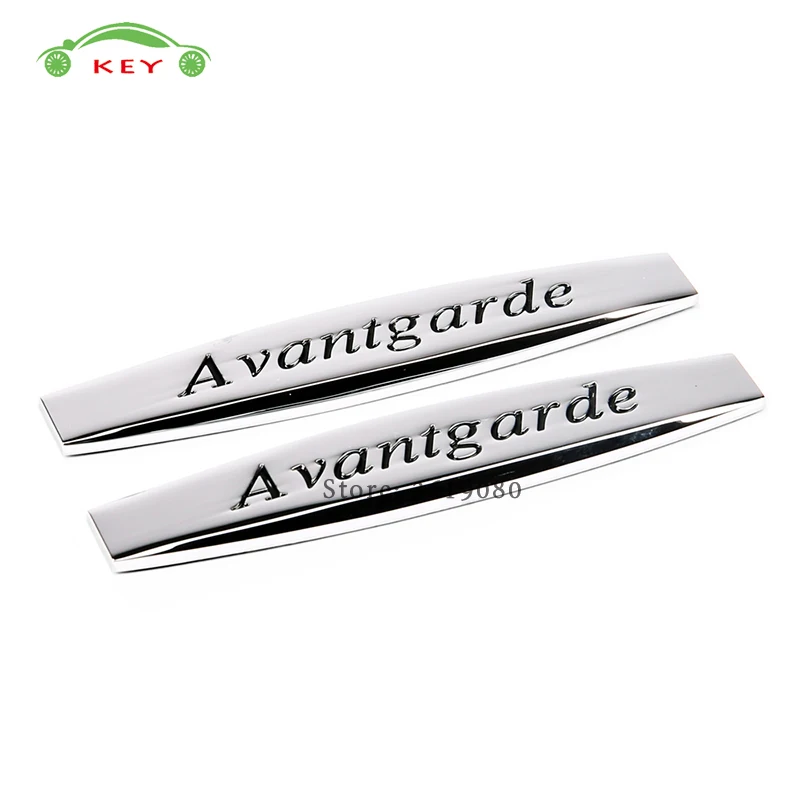 

Car Styling Fender Side Sticker Metal Rear Trunk Emblem Badge for Avantgarde Logo for Mercedes Benz W204 W203 W211 C200 G500 GLK