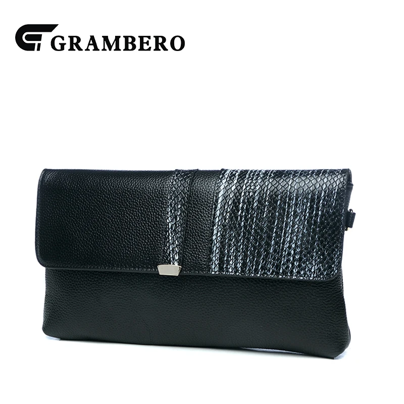 

Creative Soft Genuine Leather Cover Clutch Wallet Top Leather Envelope Crossbody Fashion Women Modern Shoulder Bags Sent Friends