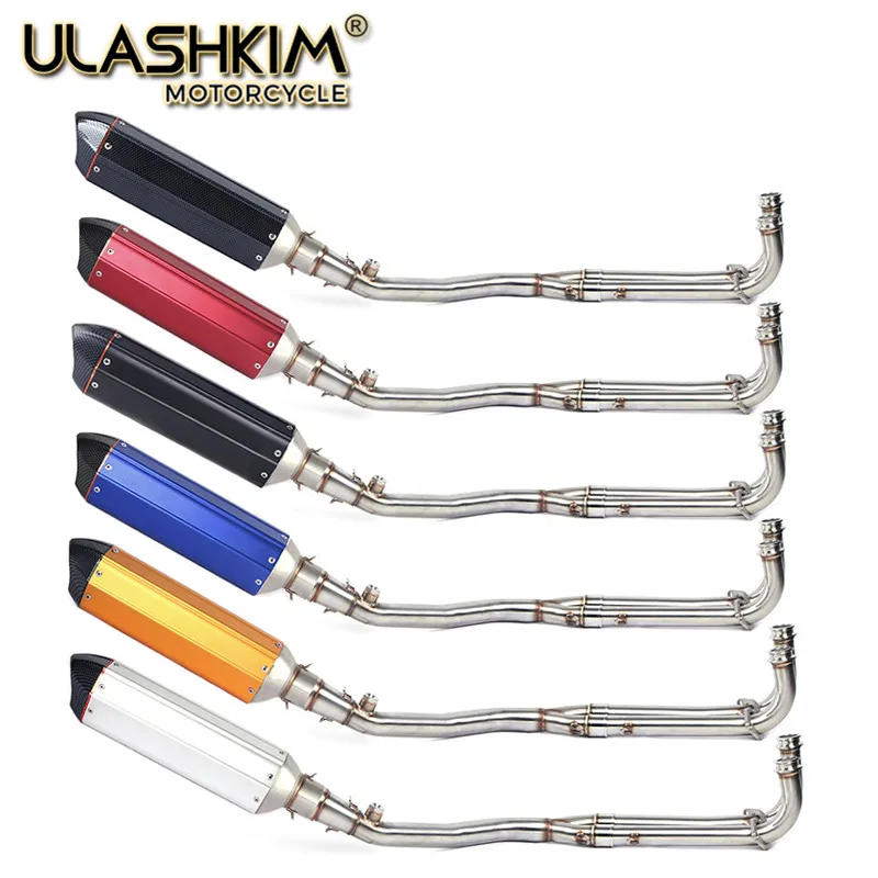 

Motorcycle Exhaust Muffler Middle Contact Link Pipe Full system Slip On For Yamaha T-MAX Tmax 500 530 TMAX500 TMAX530 2008-2016