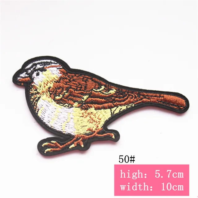 2017 Birds Patch Embroidery Iron On Patches For Clothes Dresses DIY