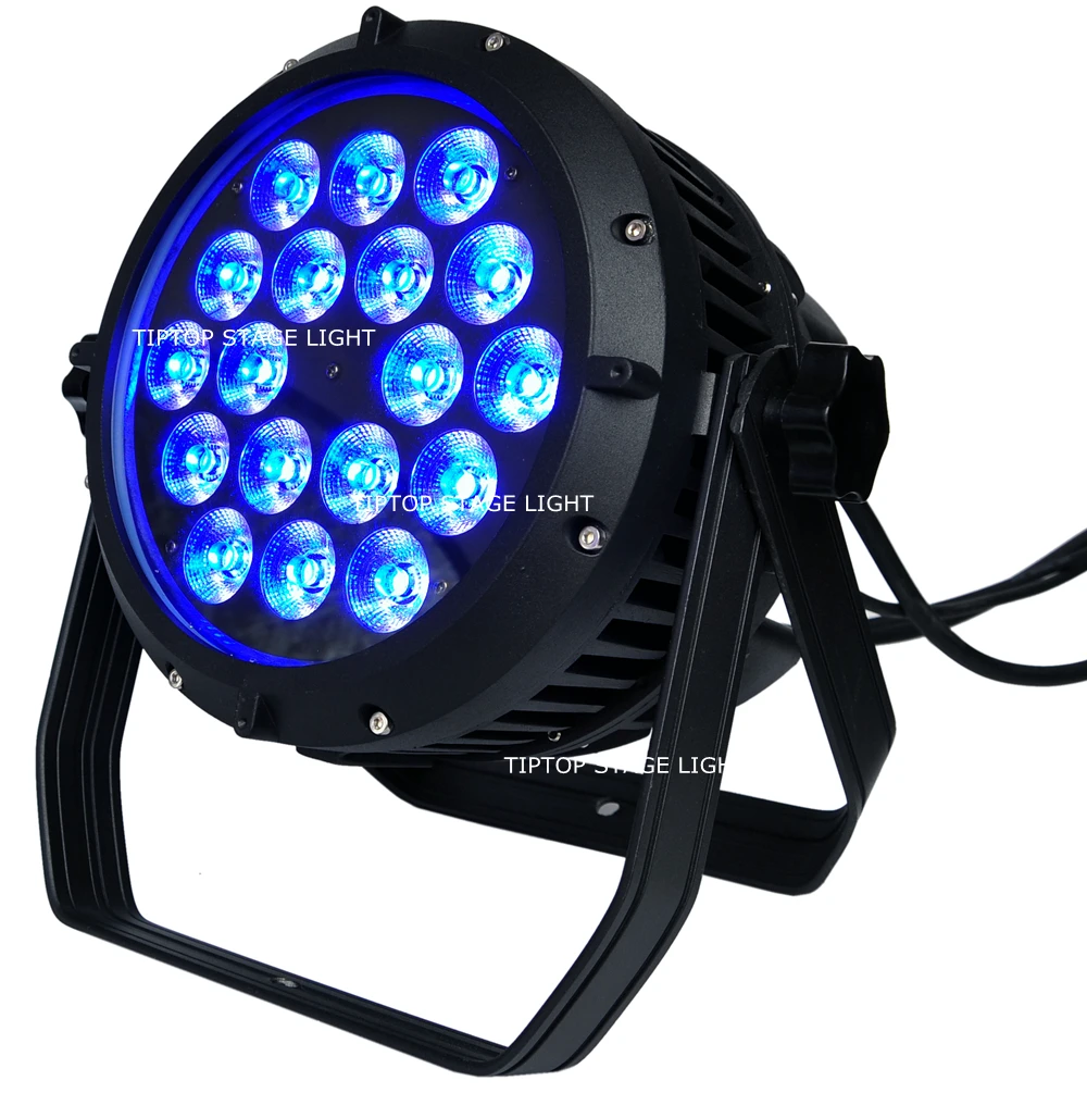 TIPTOP сценический светильник 18x18 Вт светодиодный DJ Par Светильник RGBWAUV 6in1 Can 64 DMX512