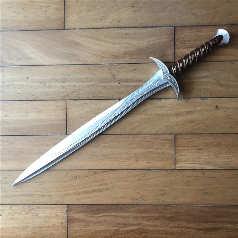 1:1 Movie Cosplay Sword 72cm Gold Sting The Hobbit Frodo Baggins Sword Kids Gift Safety PU Material