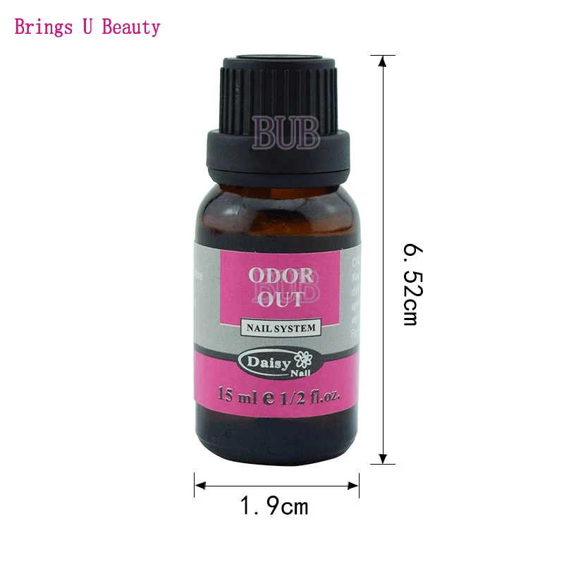 Nail Art Peach Fragrance Odorizer Acrylic Liquid ODOR OUT Odor Removal with Dropper Tube Design