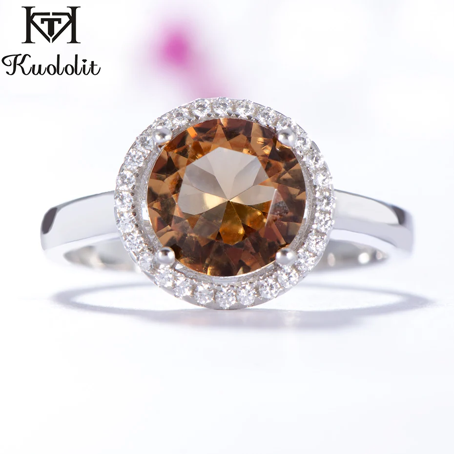 

Kuololit Zultanite Gemstone Ring for Women Solid 925 Sterling Silver Color Change Diaspore Special Stone Ring Gifts Fine Jewelry