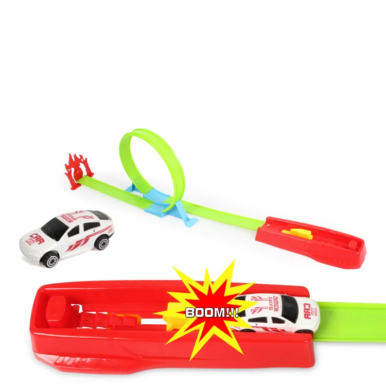 

New magic track flexible assembled railway racing model railway magic truck boalback track car set DIY children's toy gifts