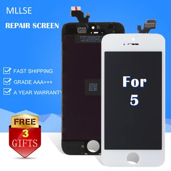 

10/pcs LCD HOUSE AAA quality For iPhone 5 5s 5c LCD Module with touch screen digitizer replacement glass clone phone lcd ecran