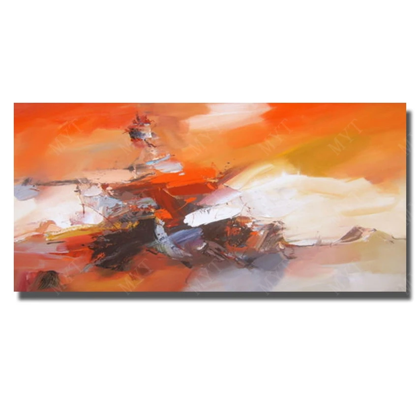 Wholesale Price Abstract Oil Paintings on Canvas Picture For Living Room Wall Cheap Modern ...