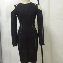 Высокое качество Новинка года летнее женское платье Белый бинты открытыми плечами черное платье для вечеринки+ костюм