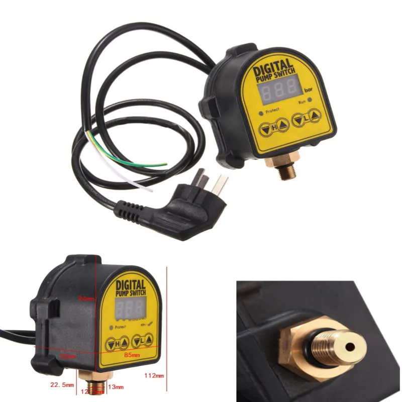 

220V AC 10A Digital Switch Controller Automatic Pressure Controller Water Pump ON OFF Switch Lighting Accessories