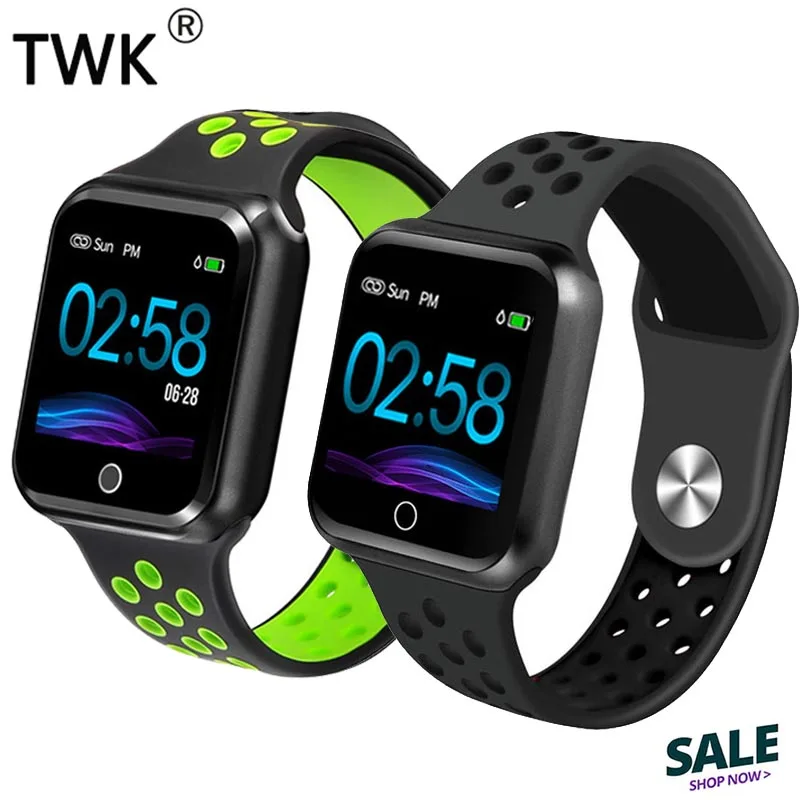 

TWK Men's Watch Smart Watch Blood Pressure Heart Rate Monitor Women Sport Fitness Wristband for iOS Android relogio inteligente
