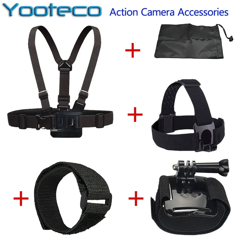 Wholesale for GoPro Accessories Kit Chest Harness Head Wifi Strap Mount for Gopro Hero 4 3+ SJCAM SJ4000 SJ5000 M10 Xiaomi Yi Eken H9 H9R Buy Cheap for GoPro Accessories Kit Chest Harness Head Wifi Strap Mount for Gopro Hero 4 3+ SJCAM SJ4000 SJ5000 M10 Xiaomi Yi Eken H9 H9R