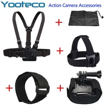 for GoPro Accessories Kit Chest Harness Head Wifi Strap Mount for Gopro Hero 4 3+ SJCAM SJ4000 SJ5000 M10 Xiaomi Yi Eken H9 H9R