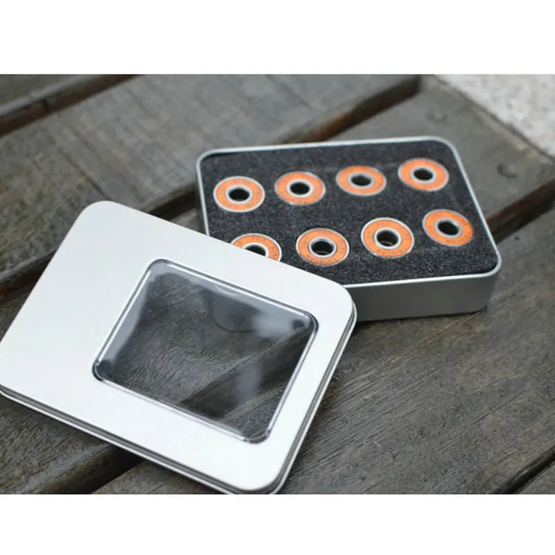 شحن مجاني 16 قطعة/زوج 608ZZ ABEC-9 محامل ألواح التزلج الأسطوانة تزلج محامل الجليد تزلج محامل