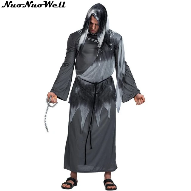 Free Shipping Men's Black Devil Costumes Halloween Evil Horror Demon