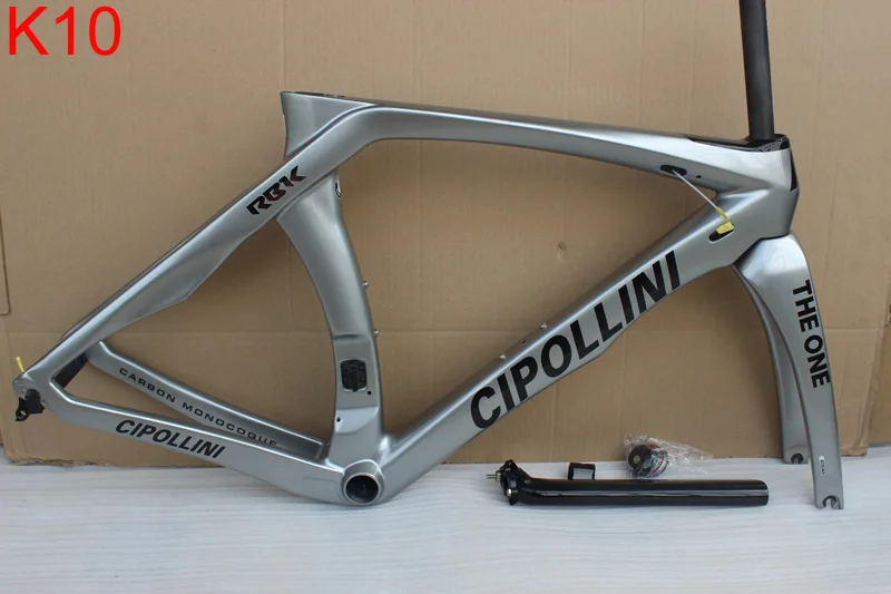Excellent 2018 newest carbon road bike frame black grey Cipollini RB1K THE ONE Carbon Road Frame free shipping di2 bike carbon road frame 28