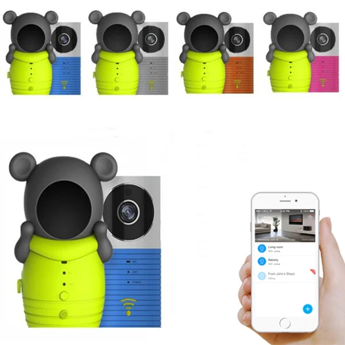 

10pcs/lot Clever Dog Smart Camera WiFi Wireless Baby Monitor Intelligent Alerts Night Vision Nanny Camera support iOS Android