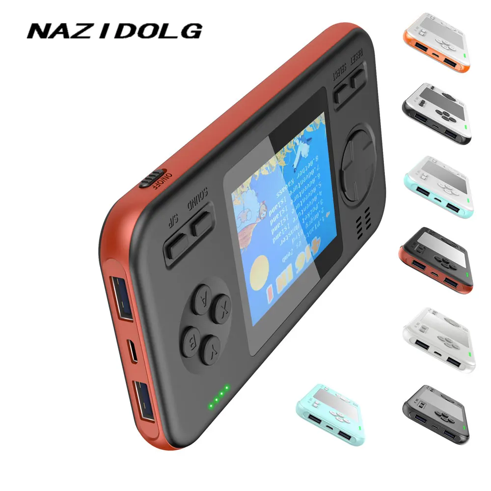

handheld game player with power bank function more than hundreds games