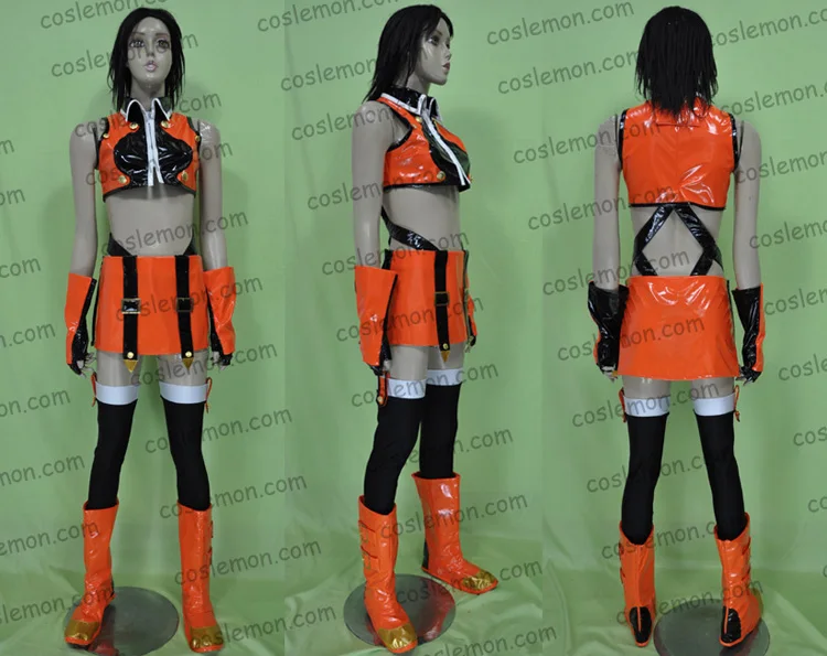 

BlazBlue: Calamity Trigger Makoto Nanaya Cosplay Costume Halloween Uniform Outfit Top+Skirt+Coat+Socks+Shoes Covers+Gloves