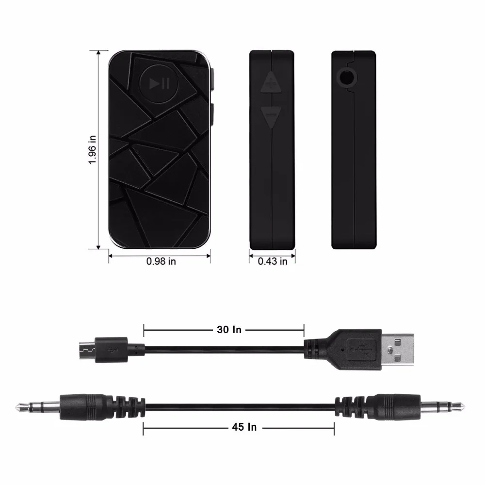 Высокое качество V4.1 Bluetooth приемник автомобильный домашний 3 5 мм AUX аудио