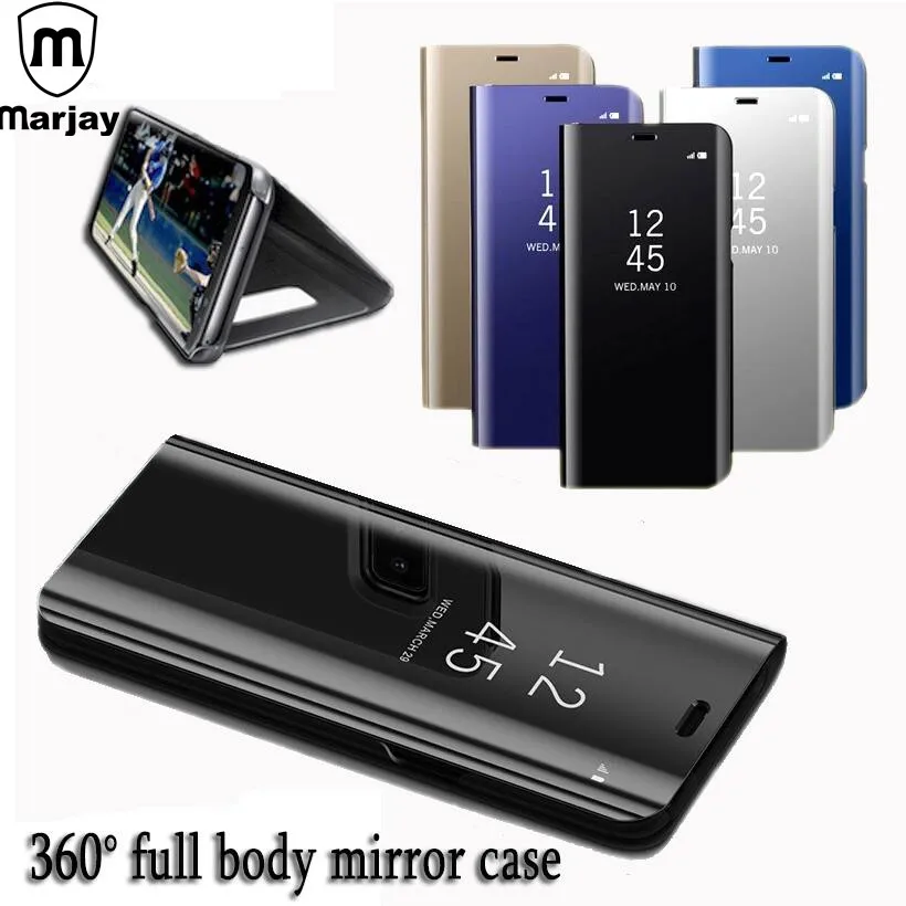 

Clear View Smart Case For Xiaomi Redmi Note 5 5A 4 4X Redmi 6 Pro 5 Plus Mi A2 A1 Mi 8 SE Note 3 Mix 2 Mirror Flip Stand Cover