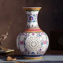 ФОТО Jingdezhen ceramics and exquisite hollow out  antique vase vase household adornment handicraft furnishing articles