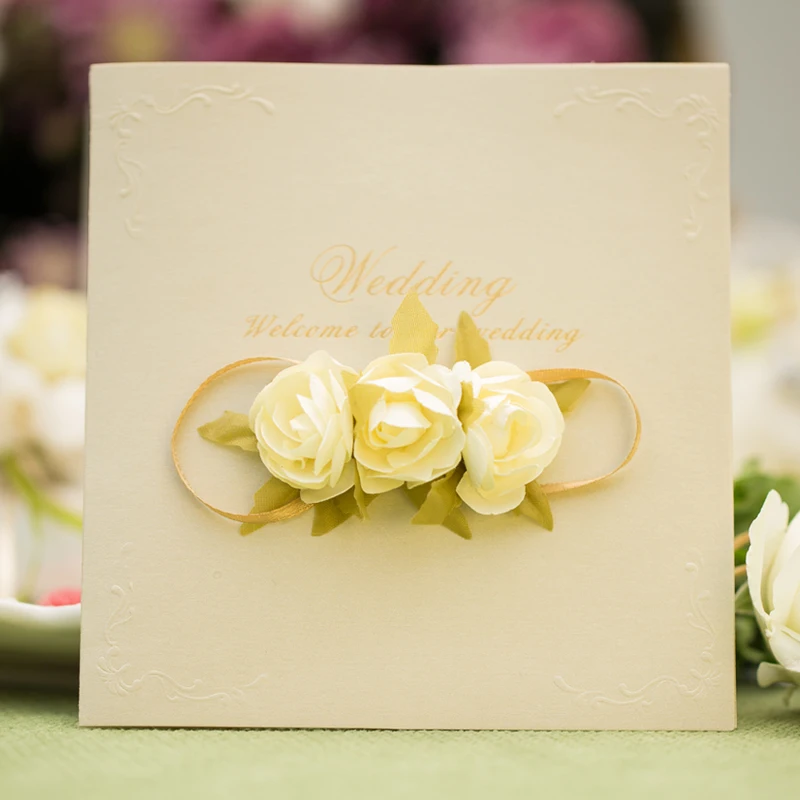  Wedding Invitation Vintage Wedding Bridal Shower Gift Greeting Card Party Supplies Decoration Weddi - 33061587999