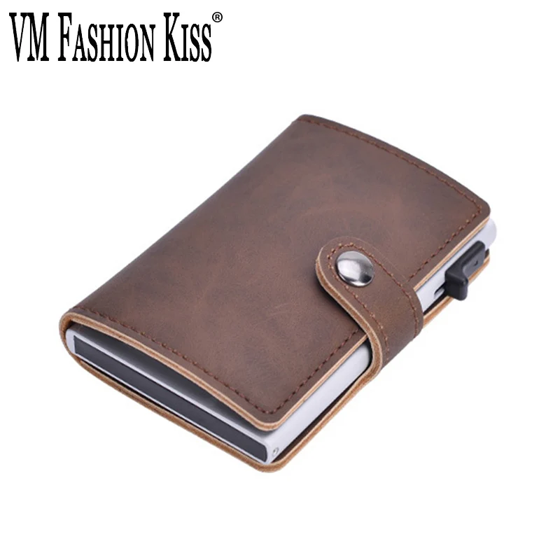

VM FASHION KISS 2019 New Unisex RFID Minimalist Card Wallet Leisure Safety Business Travel Wallet Bank Credit Card Holder Case