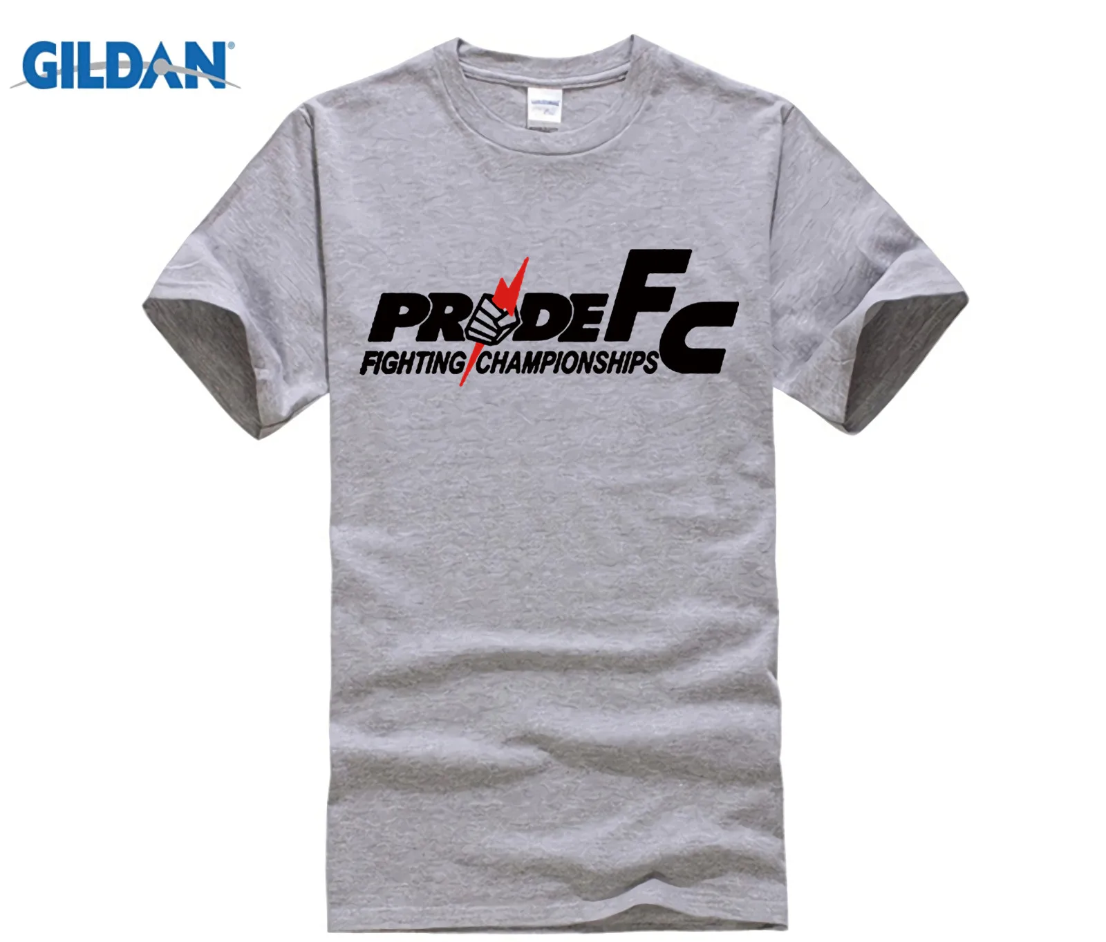 

GILDAN designer t shirt PRIDE FC mixed martial fighting championships men T-shirt cotton Lycra top t shirt for men summer
