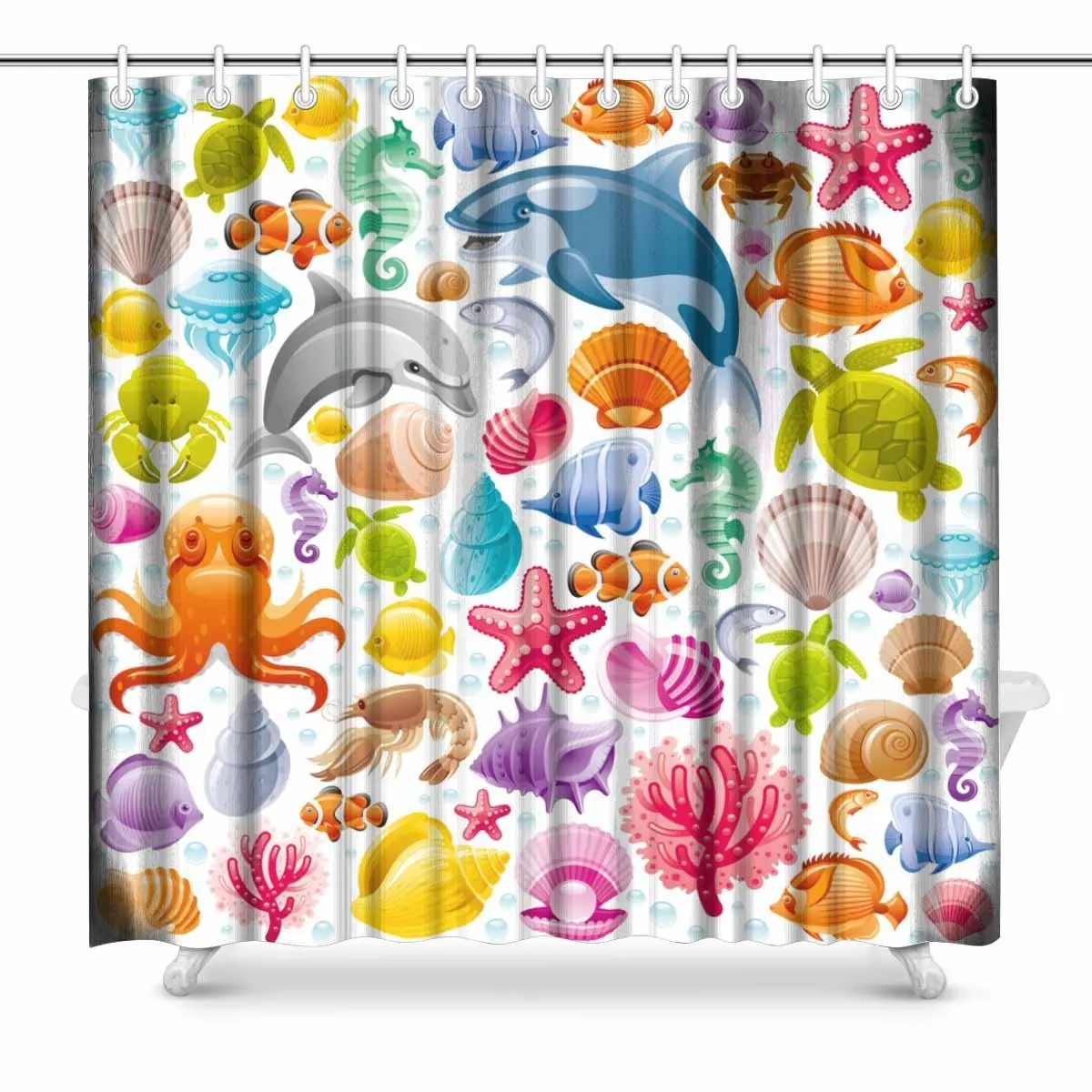 Us 35 99 Aplysia Psychedelic Trippy Hippie 60s Colors Magic Mushroom Hallucination Bathroom Decor Shower Curtain Set With Hooks In Shower Curtains