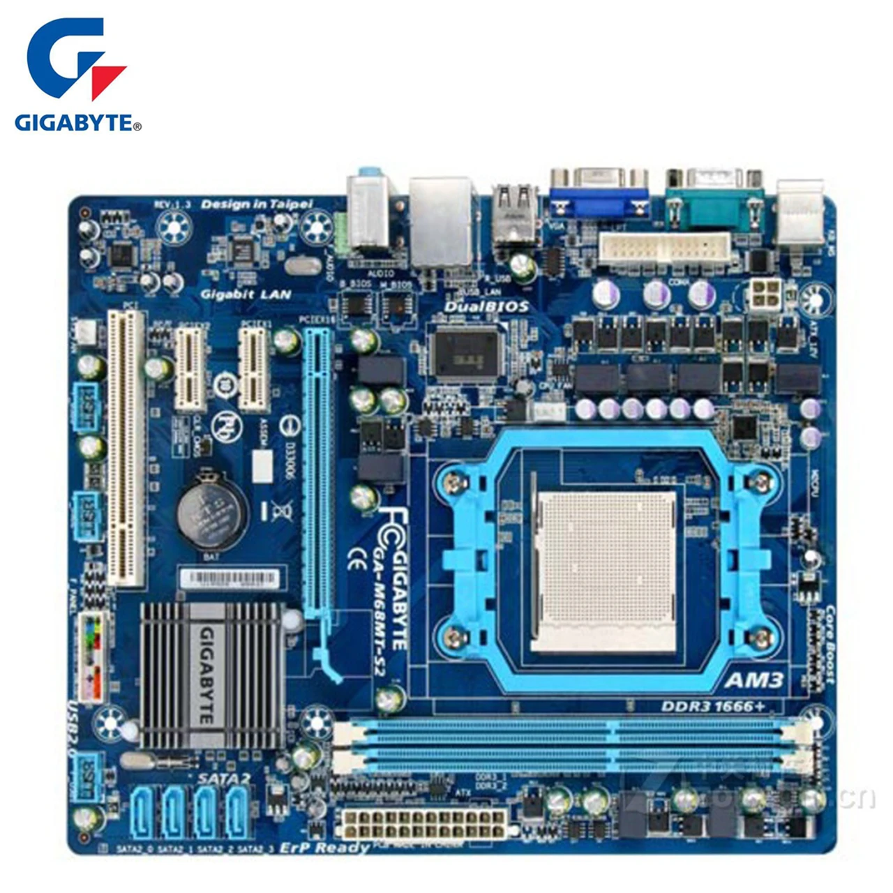 Розетка AM3 для AMD Gigabyte GA-M68MT-S2 материнская плата DDR3 USB2.0 8 Гб M68MT S2 настольная