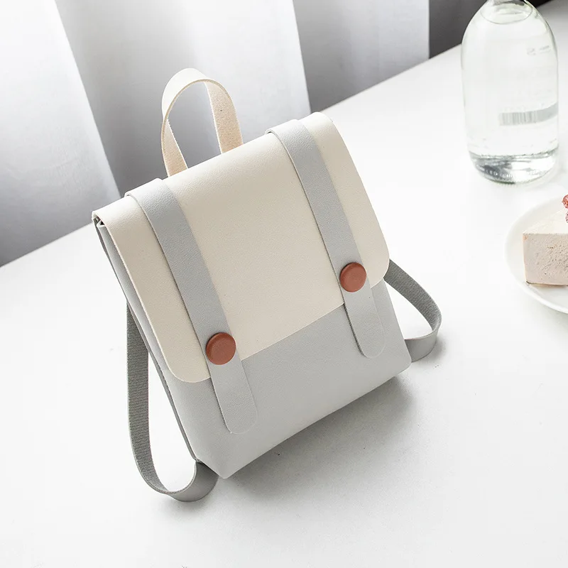 Модные женские кошельки и сумки из искусственной кожи, женские маленькие квадратные сумки-мессенджеры, простой дизайн, мини-сумка на плечо для девочек - Цвет: Светло-серый