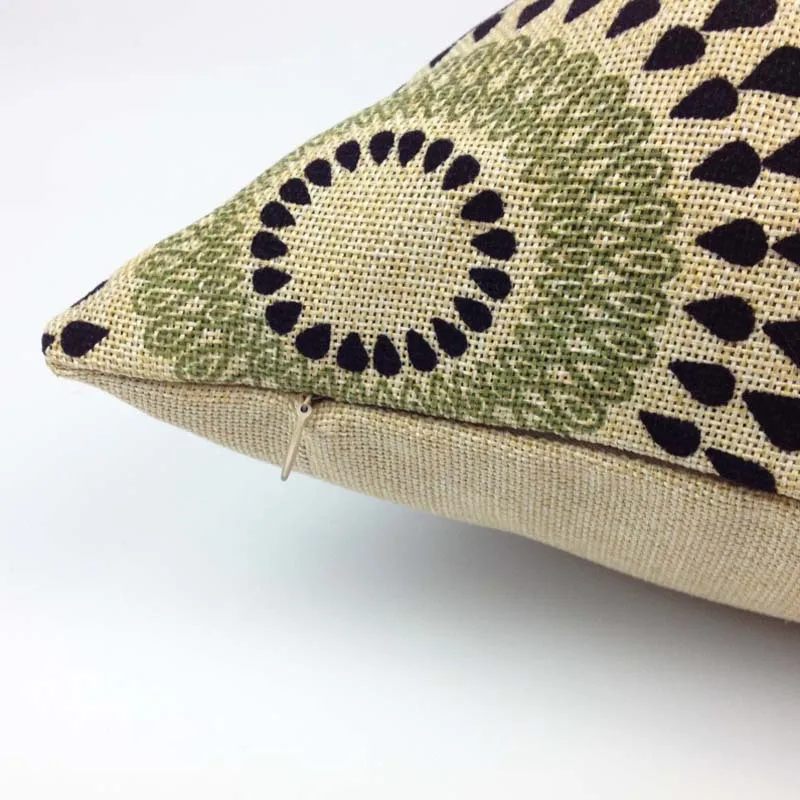 Наволочки из полиэстера/льна декоративные Квадратные наволочки для подушек с
